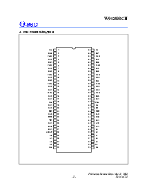 浏览型号W942508CH的Datasheet PDF文件第5页