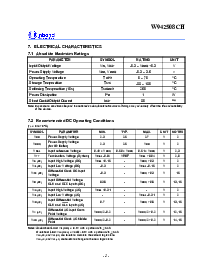 浏览型号W942508CH的Datasheet PDF文件第8页