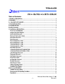 浏览型号W9864G6的Datasheet PDF文件第1页