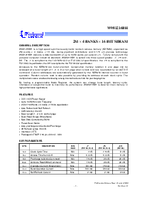 浏览型号W981216的Datasheet PDF文件第1页