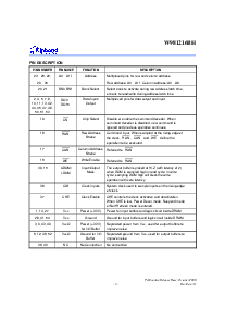 浏览型号W981216的Datasheet PDF文件第3页