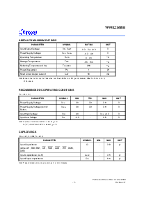 浏览型号W981216BH的Datasheet PDF文件第5页