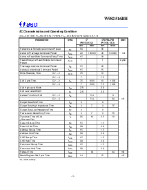 浏览型号W982516BH-7的Datasheet PDF文件第8页