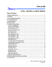 浏览型号W9816G6BB的Datasheet PDF文件第1页