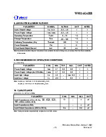 浏览型号W9816G6BB的Datasheet PDF文件第13页