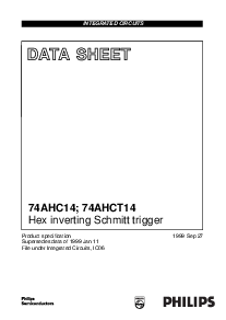 浏览型号74AHCT14PWDH的Datasheet PDF文件第1页