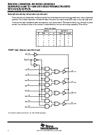 浏览型号SN74HC257PWE4的Datasheet PDF文件第2页