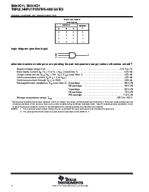 浏览型号SN74HC11PWE4的Datasheet PDF文件第2页