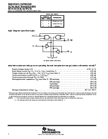 浏览型号SN74HC245DWE4的Datasheet PDF文件第2页