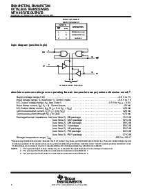 浏览型号SN74AHCT245DWE4的Datasheet PDF文件第2页