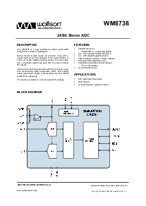 浏览型号WM8738ED的Datasheet PDF文件第1页