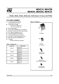 浏览型号M24C02-WMN6P的Datasheet PDF文件第1页