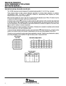 浏览型号SN74LV573ADWRE4的Datasheet PDF文件第2页
