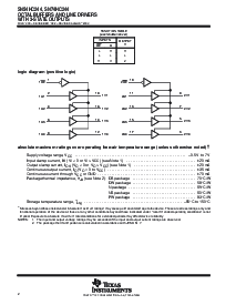 浏览型号SN74HC244DWRG4的Datasheet PDF文件第2页
