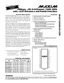 浏览型号MAX1294BCEI的Datasheet PDF文件第1页
