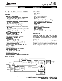 浏览型号X1226S8IZ的Datasheet PDF文件第1页