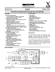 浏览型号X1227S8I的Datasheet PDF文件第1页