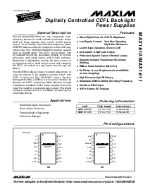 浏览型号MAX1610CSE的Datasheet PDF文件第1页