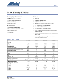 浏览型号A54SX16P-TQ208PP的Datasheet PDF文件第1页