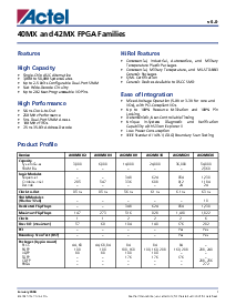 浏览型号A42MX16-1PQ100B的Datasheet PDF文件第1页