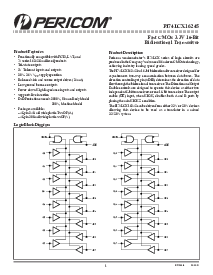浏览型号PI74LCX16245V的Datasheet PDF文件第1页