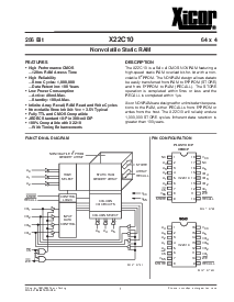浏览型号X22C10SM的Datasheet PDF文件第1页