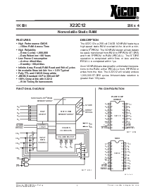 浏览型号X22C12P的Datasheet PDF文件第1页