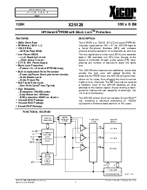 浏览型号X25128PM的Datasheet PDF文件第1页