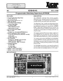 浏览型号X25043PI的Datasheet PDF文件第1页