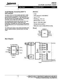 浏览型号X9015UM8-2.7的Datasheet PDF文件第1页