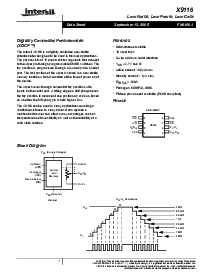 浏览型号X9116WS8的Datasheet PDF文件第1页