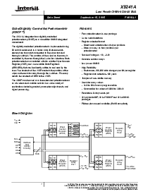 浏览型号X9241AWV的Datasheet PDF文件第1页