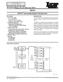 浏览型号X9314WM的Datasheet PDF文件第1页