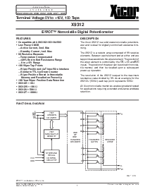 浏览型号X9312UPI的Datasheet PDF文件第1页