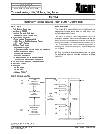 浏览型号X9514WP的Datasheet PDF文件第1页