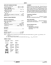 浏览型号X9511WPIZ的Datasheet PDF文件第5页