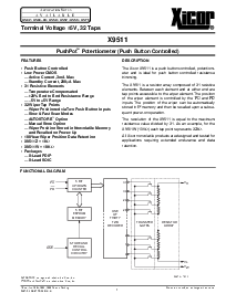 浏览型号X9511WS的Datasheet PDF文件第1页