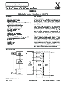 浏览型号X9C303P的Datasheet PDF文件第1页