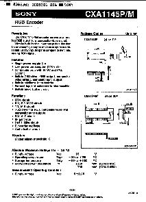 浏览型号CXA1145P的Datasheet PDF文件第1页