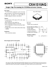 浏览型号CXA1310AQ的Datasheet PDF文件第1页