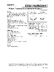 浏览型号CXA1782BQ的Datasheet PDF文件第1页