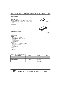 浏览型号CXA1191的Datasheet PDF文件第1页