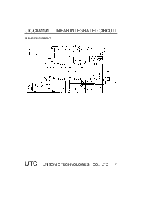 浏览型号CXA1191的Datasheet PDF文件第7页