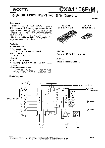 浏览型号CXA1106M的Datasheet PDF文件第1页