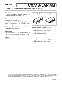 浏览型号CXA1875AM的Datasheet PDF文件第1页