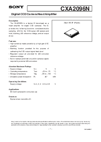 浏览型号CXA2096N的Datasheet PDF文件第1页