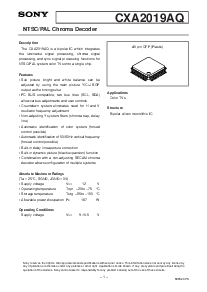 浏览型号CXA2019AQ的Datasheet PDF文件第1页