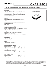 浏览型号CXA2125Q的Datasheet PDF文件第1页