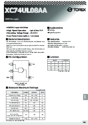 浏览型号XC74UL08AA的Datasheet PDF文件第1页