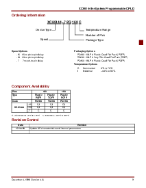 浏览型号XC95144-15PQ100I的Datasheet PDF文件第9页